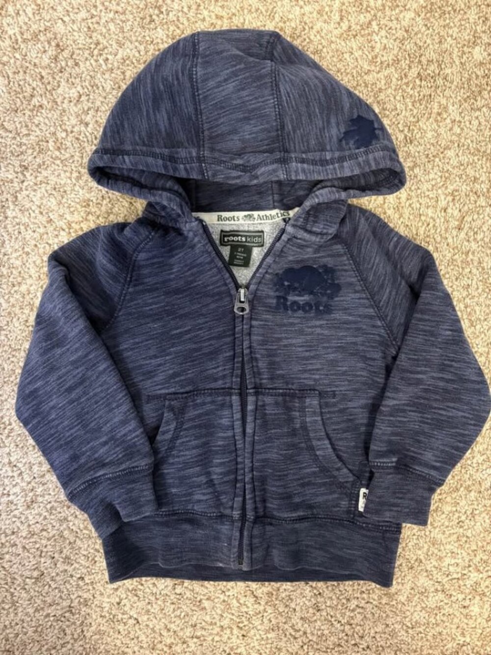 EUC Roots Toddler Zip Up Hoodie - Size 2T